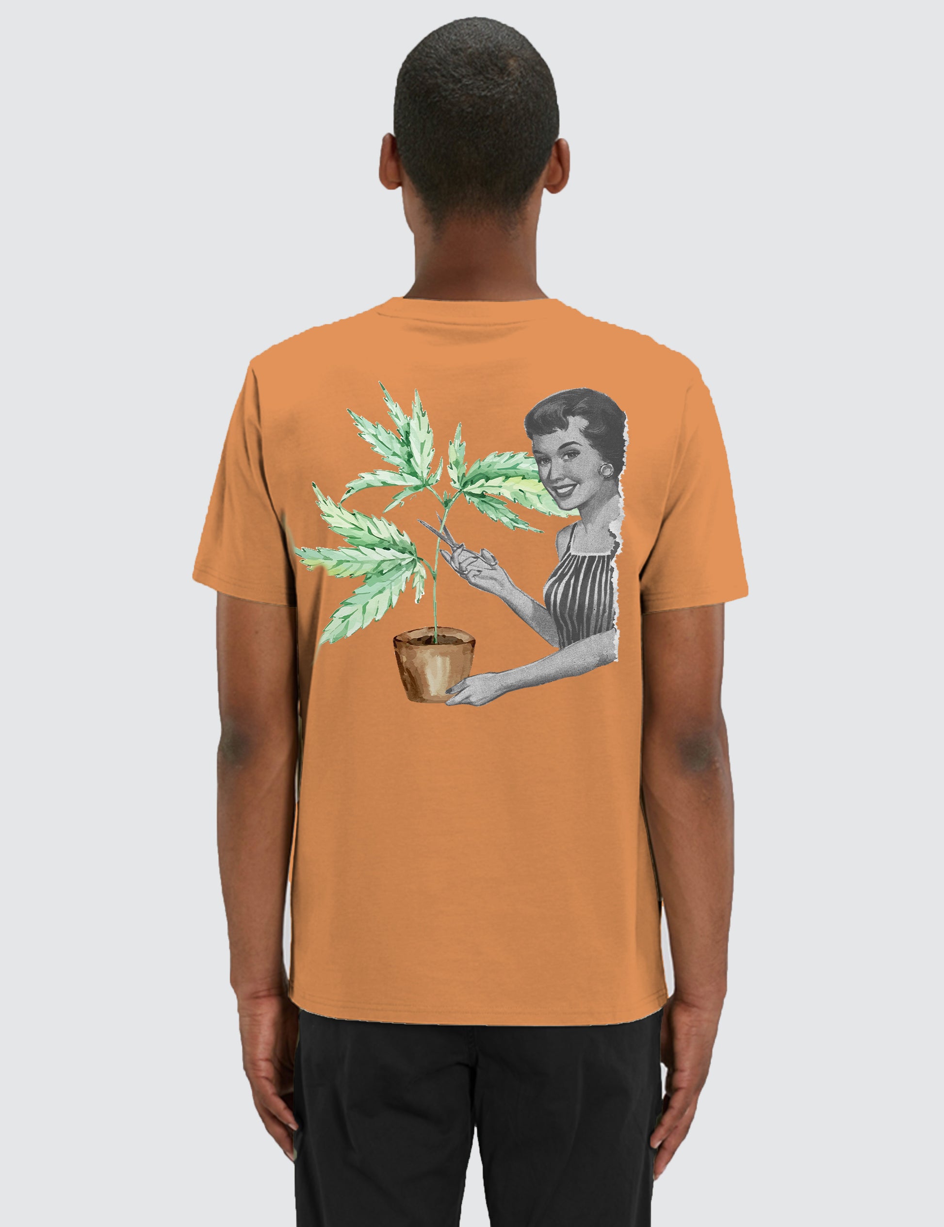 Botanical T-shirt (Tangerine)