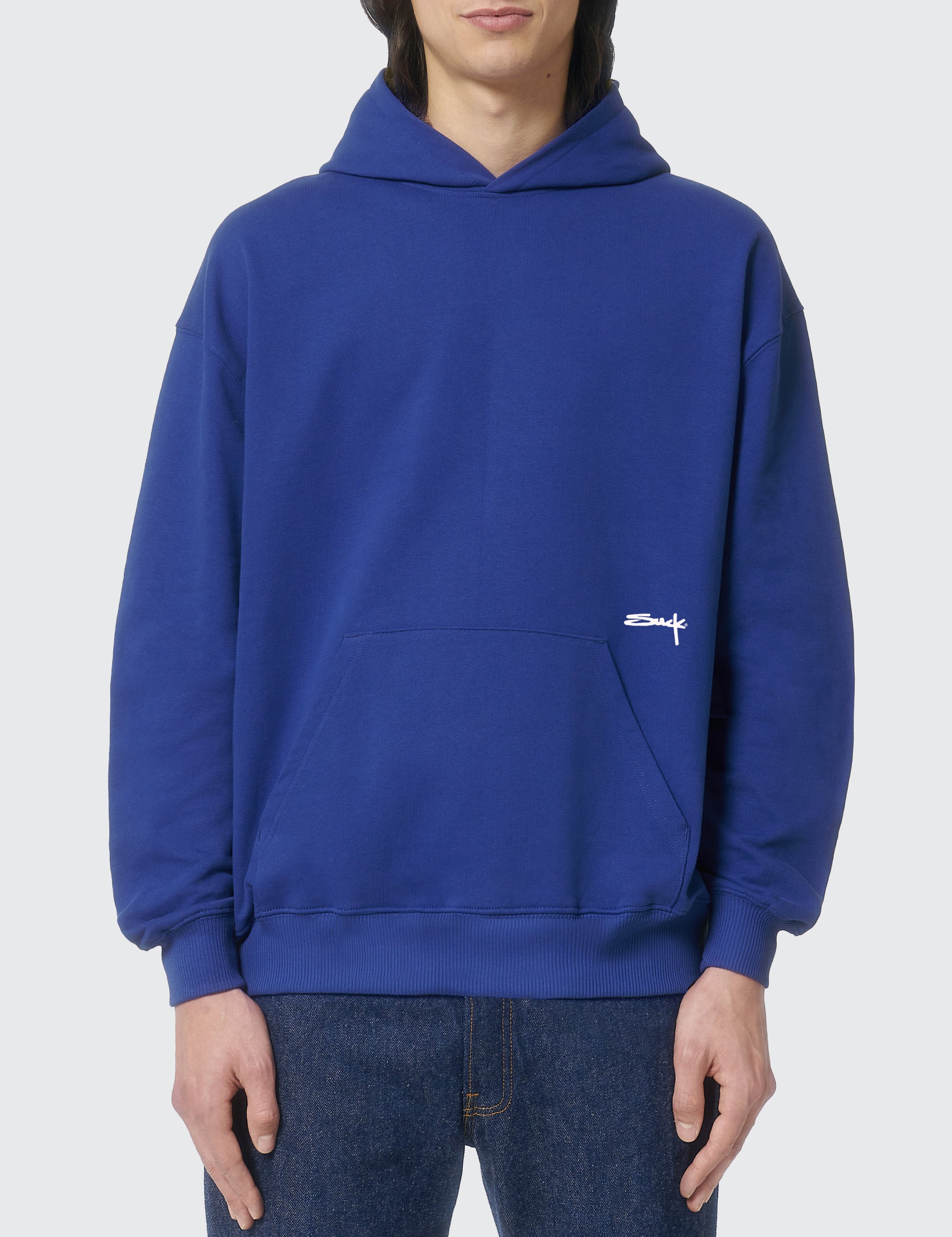 Be Yourself Heavy Boxy Hoodie (Worker Blue)