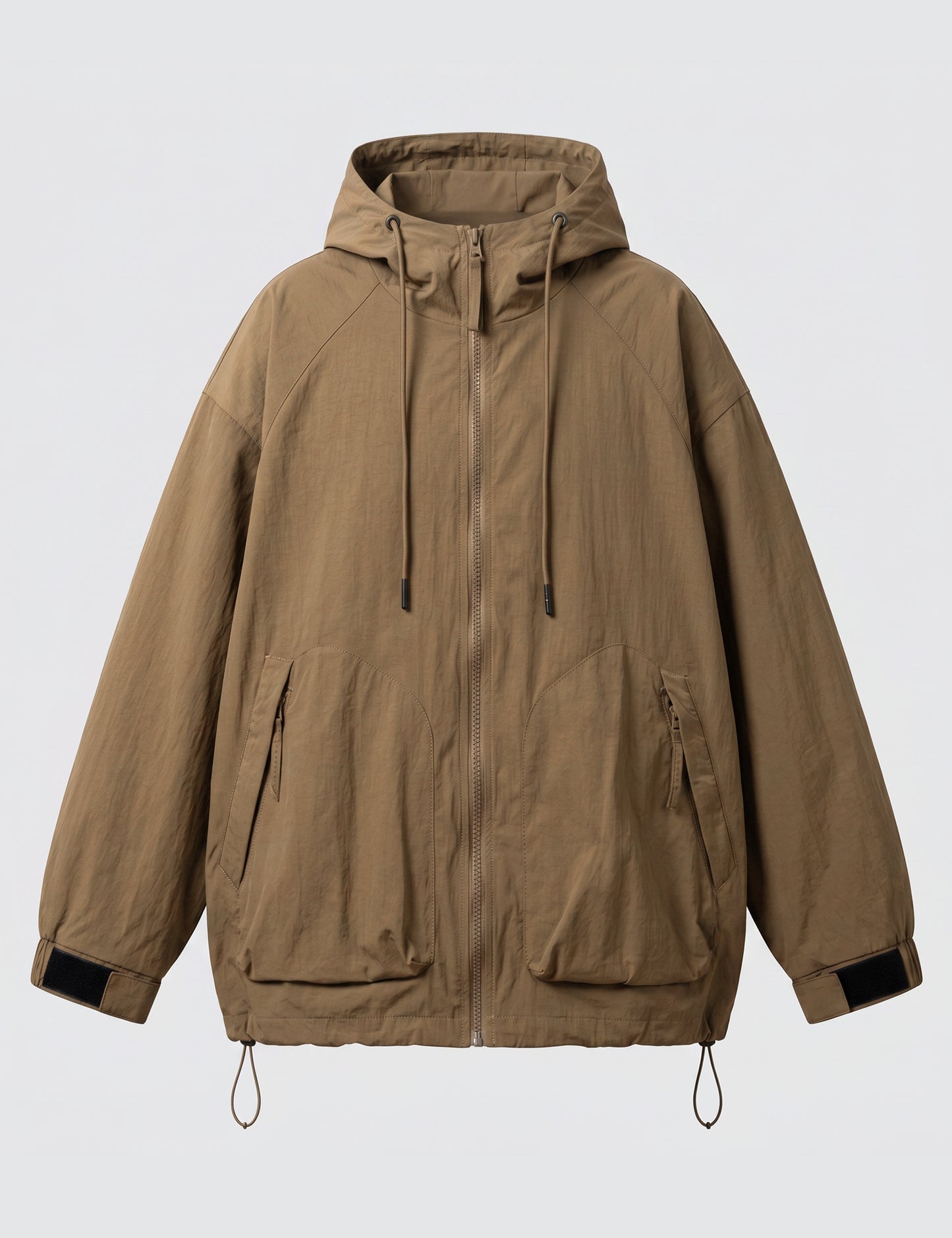 Spore Loose Nylon Hooded Jacket