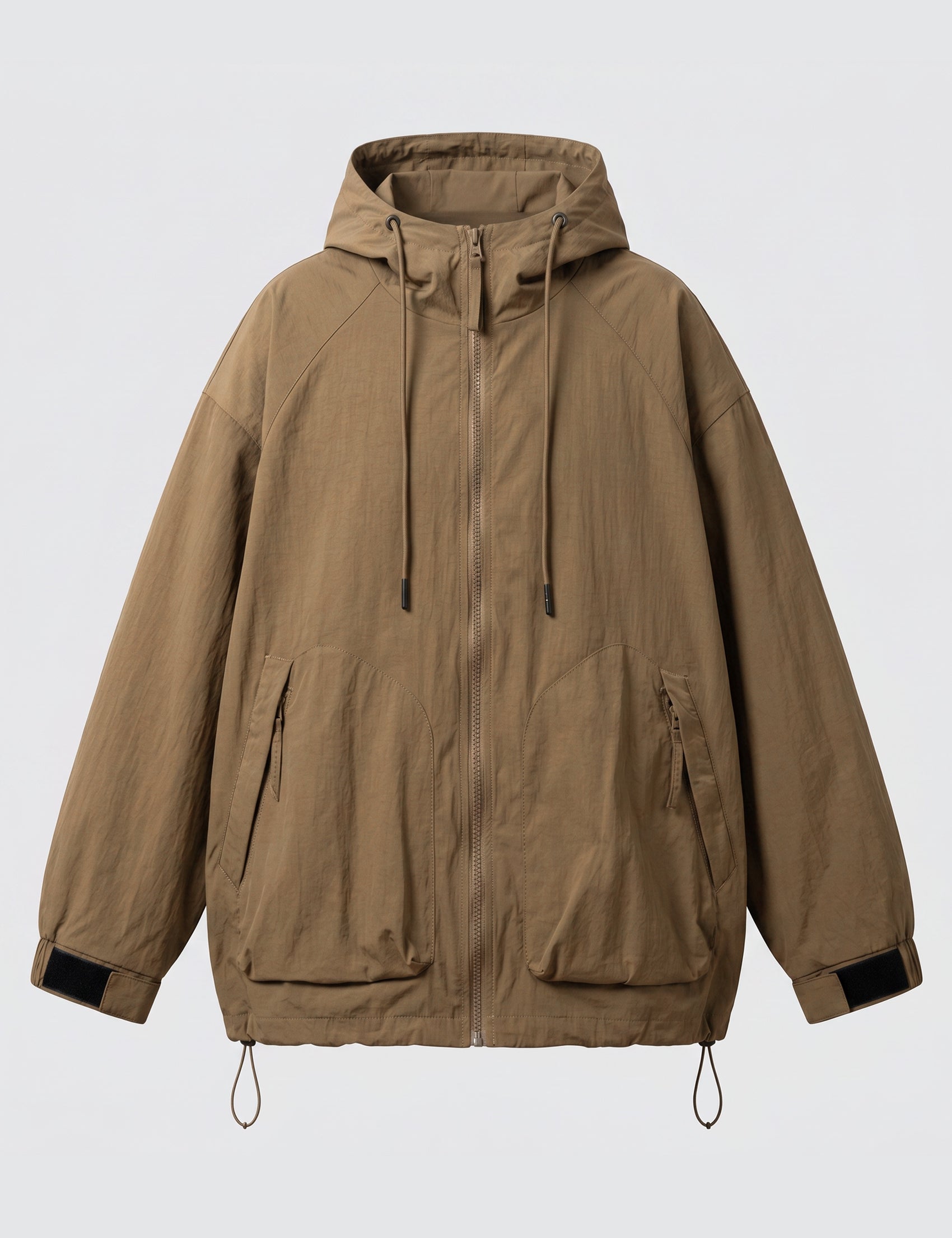 Spore Loose Nylon Hooded Jacket