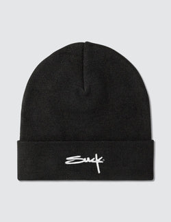suck logo beanie black